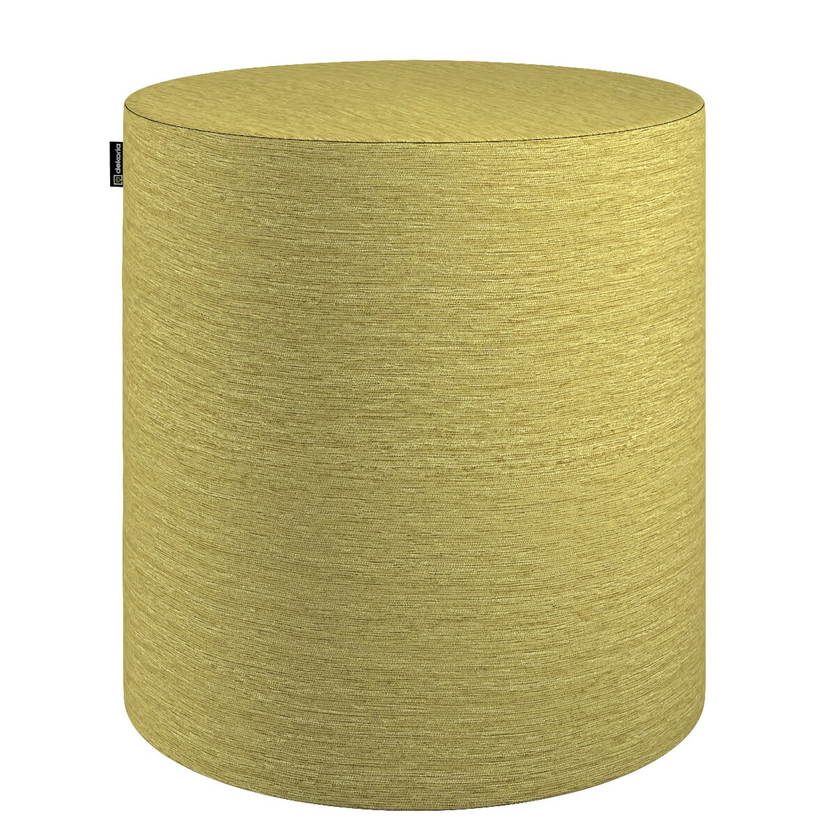Puf Barrel, zielony szenil, ø40, wys. 40 cm, Chenille