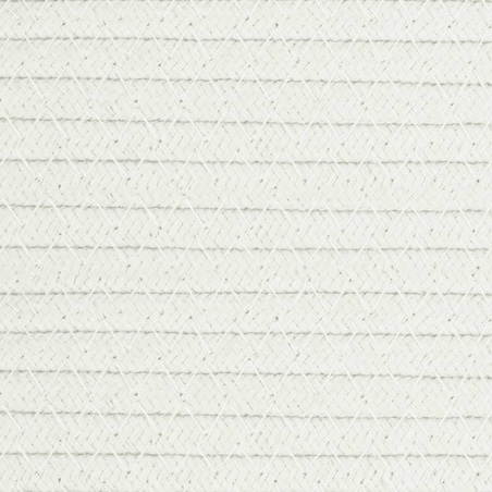 vidaXL Kosz na pranie, brązowo-biały, Ø60x36 cm, bawełna