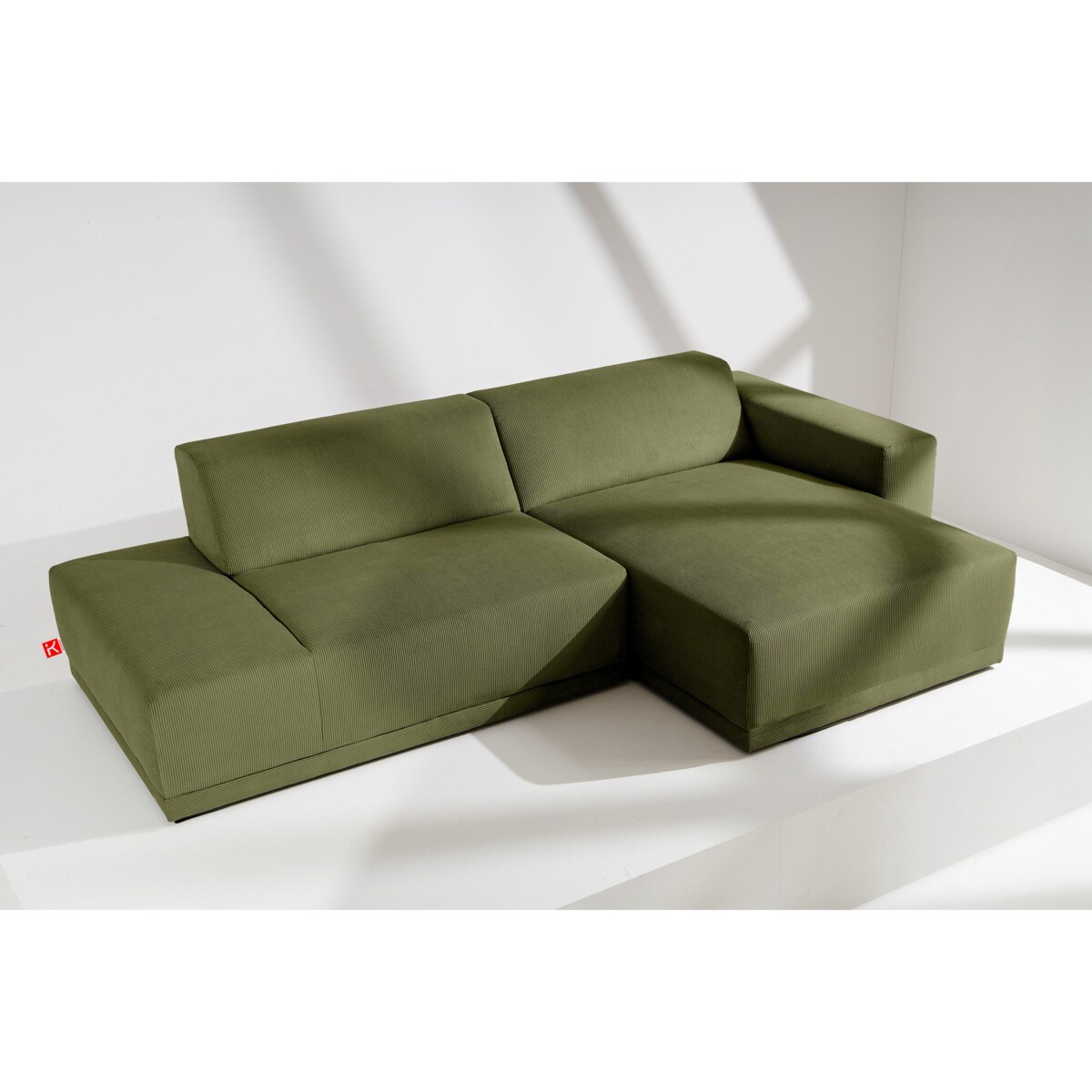 KONSIMO MUDI Narożnik prawy, khaki