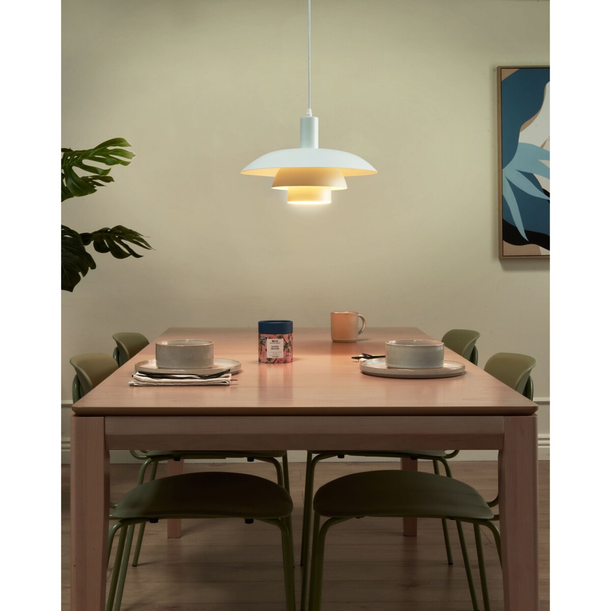 Lampa wisząca HILBA Metal Biały