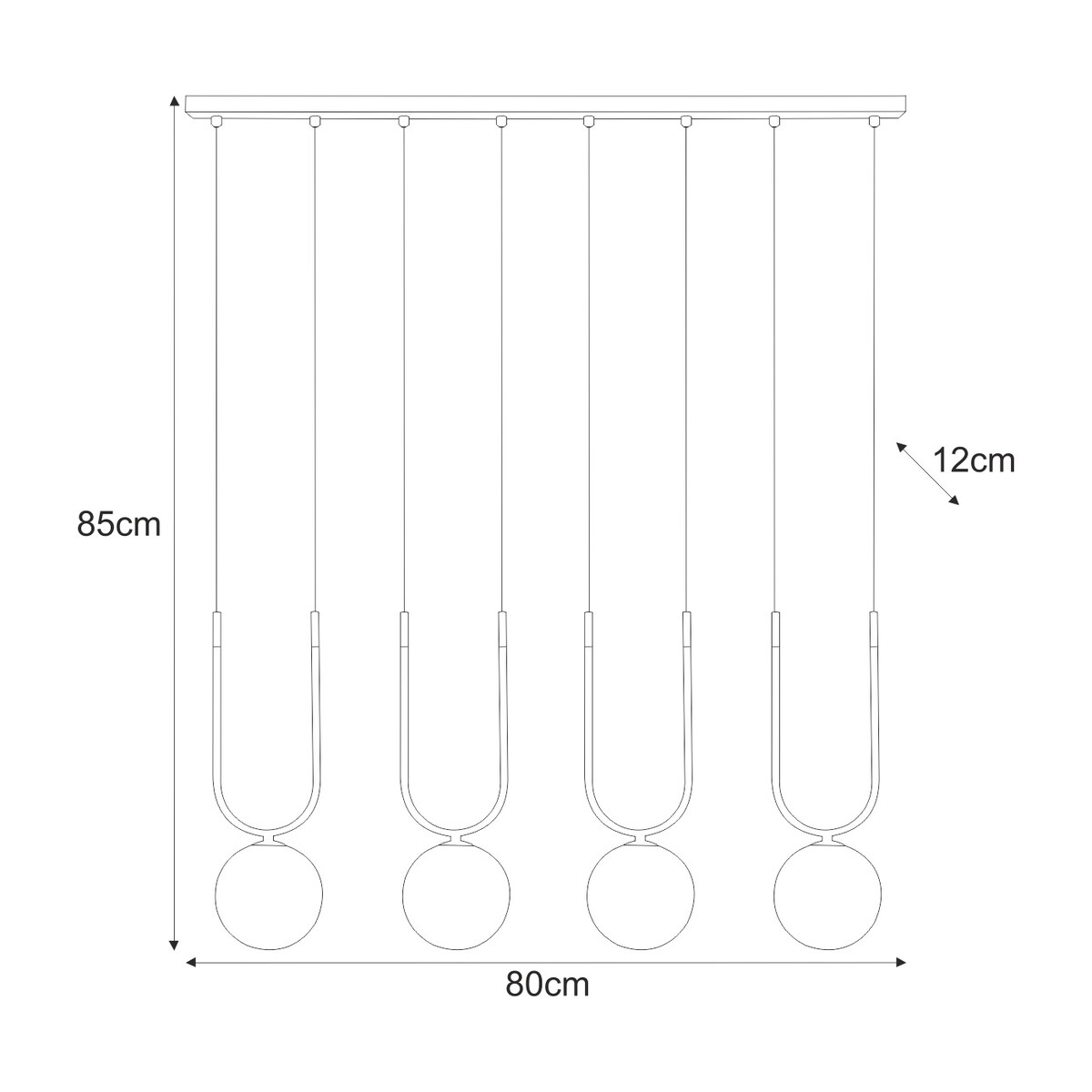 Lampa wisząca K-5592 z serii ENZO