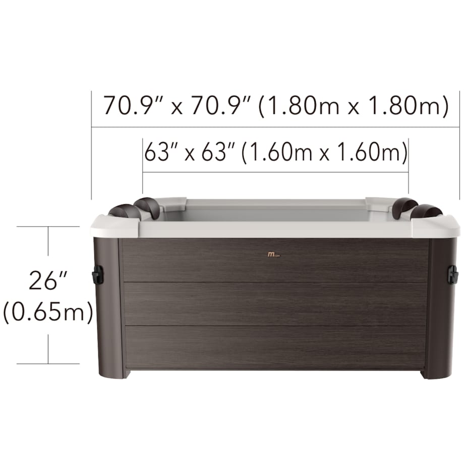 Basen z hydromasażem mSpa Tribeca 6 osobowe SPA panelowe ogrodowe 850l Wi-Fi