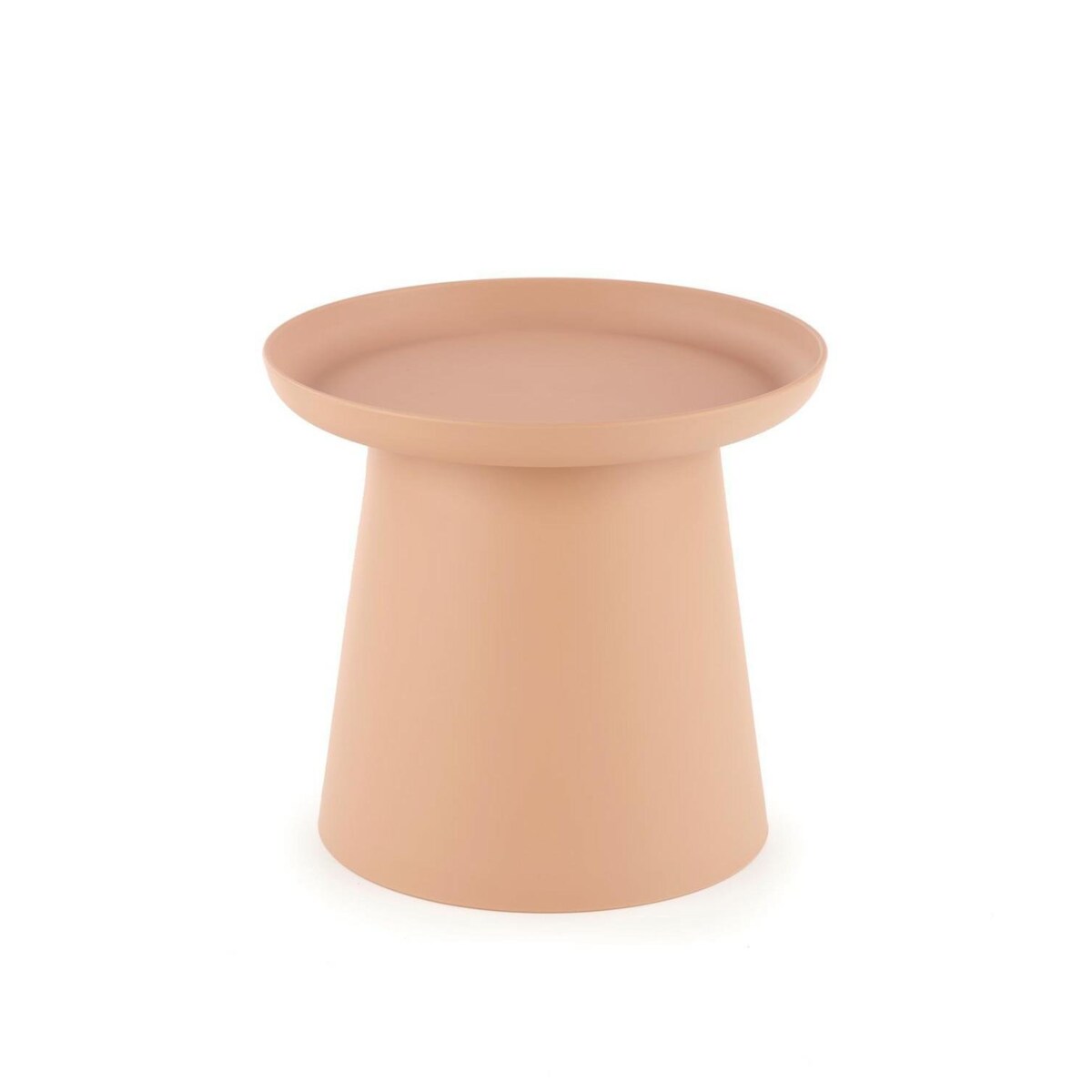 STOLIK KAWOWY Xena OKRĄGŁY 50x46 cm Z TWORZYWA różowy