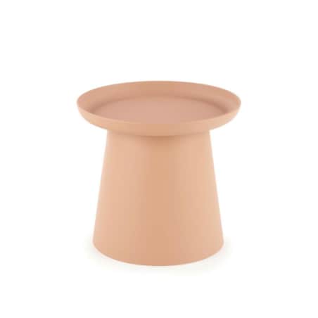 STOLIK KAWOWY Xena OKRĄGŁY 50x46 cm Z TWORZYWA różowy