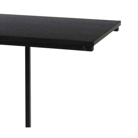 Stolik pomocniczy, boczny do kanapy, MDF i metal, 26 x 40 x 58 cm