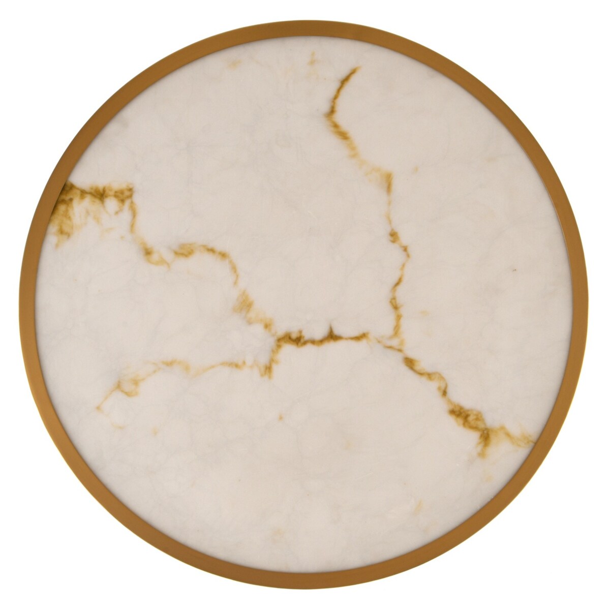 Lampa wisząca ALCHEMY LED złoty alabaster 60 cm