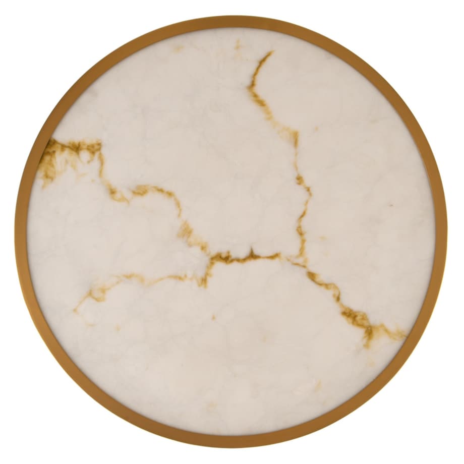 Lampa wisząca ALCHEMY LED złoty alabaster 60 cm