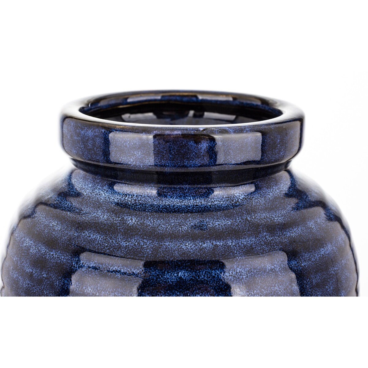 Wazon ceramiczny 31x17x17 cm MEEKE niebieski