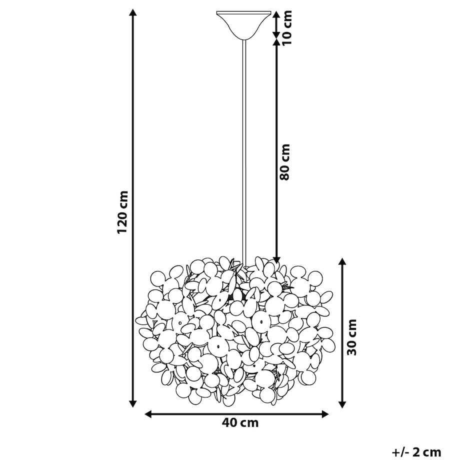 Lampa wisząca LAMONE Biały