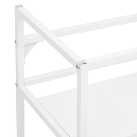 vidaXL Stelaż pod umywalkę, biały, 59x38x83 cm, żelazny