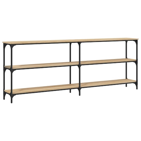 vidaXL Stolik konsolowy Sonoma Oak 200x29x75 cm Drewno konstrukcyjne