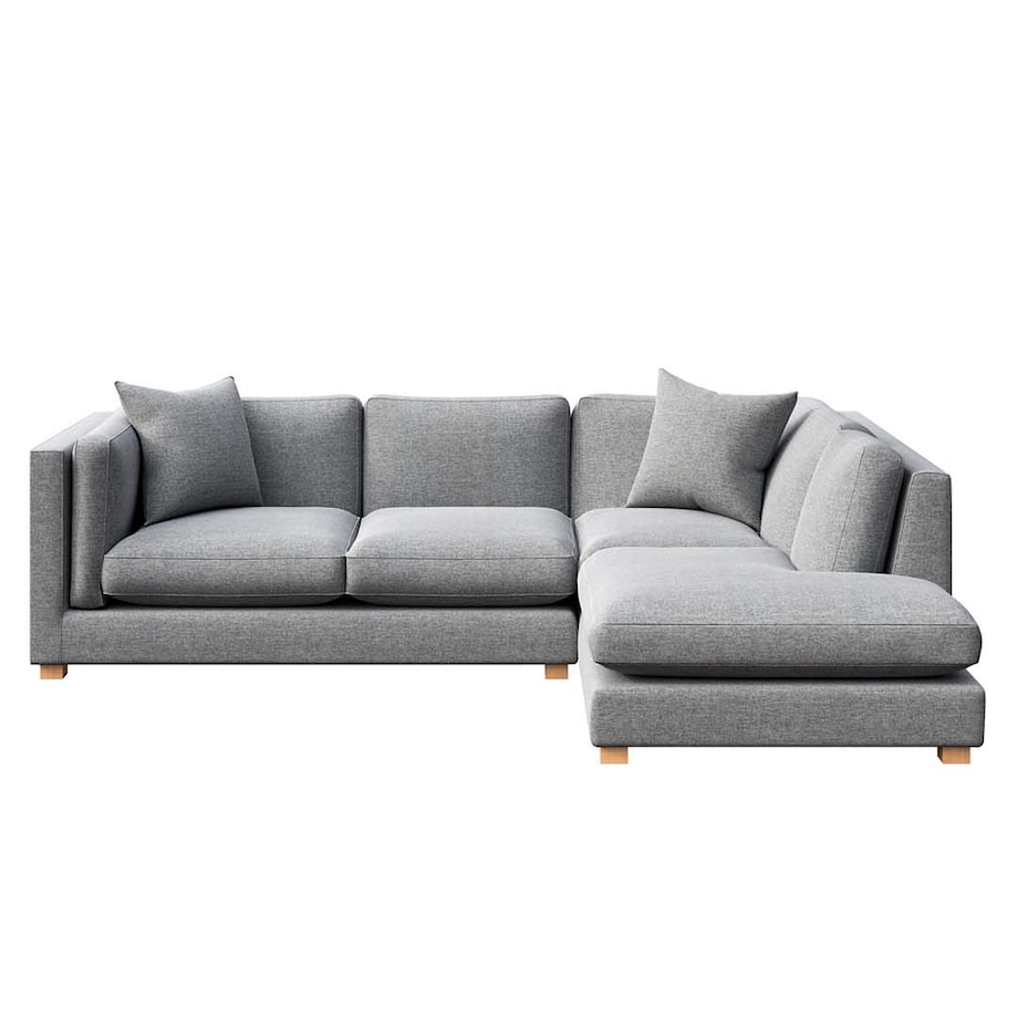 Pomo sofa narożna prawa Szara