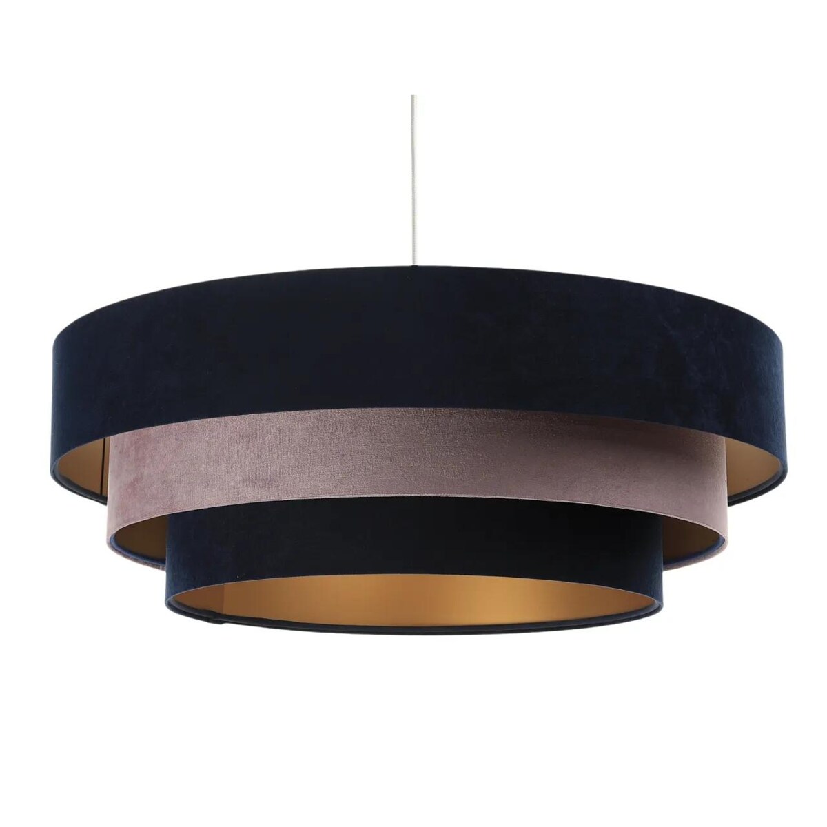 Lampa wisząca TRIO MIX granatowa/różowa