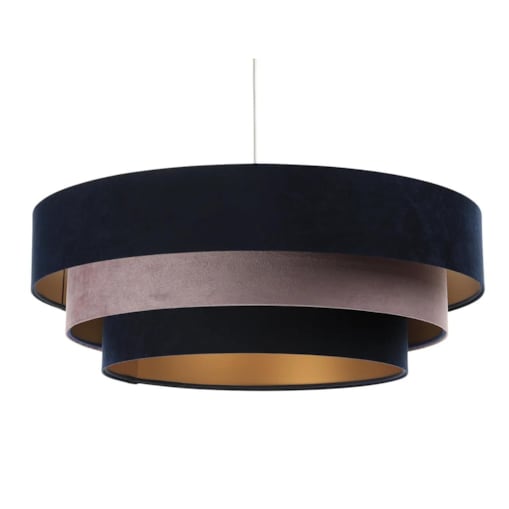 Lampa wisząca TRIO MIX granatowa/różowa