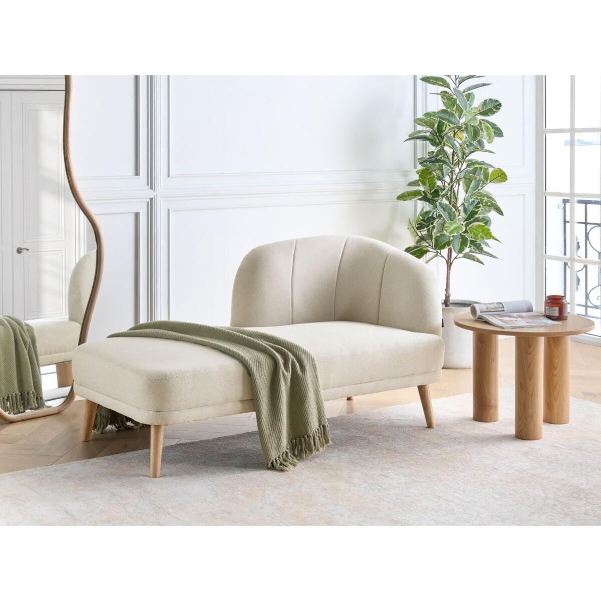 Szezlong prawostronny jasnobeżowy TANLAY