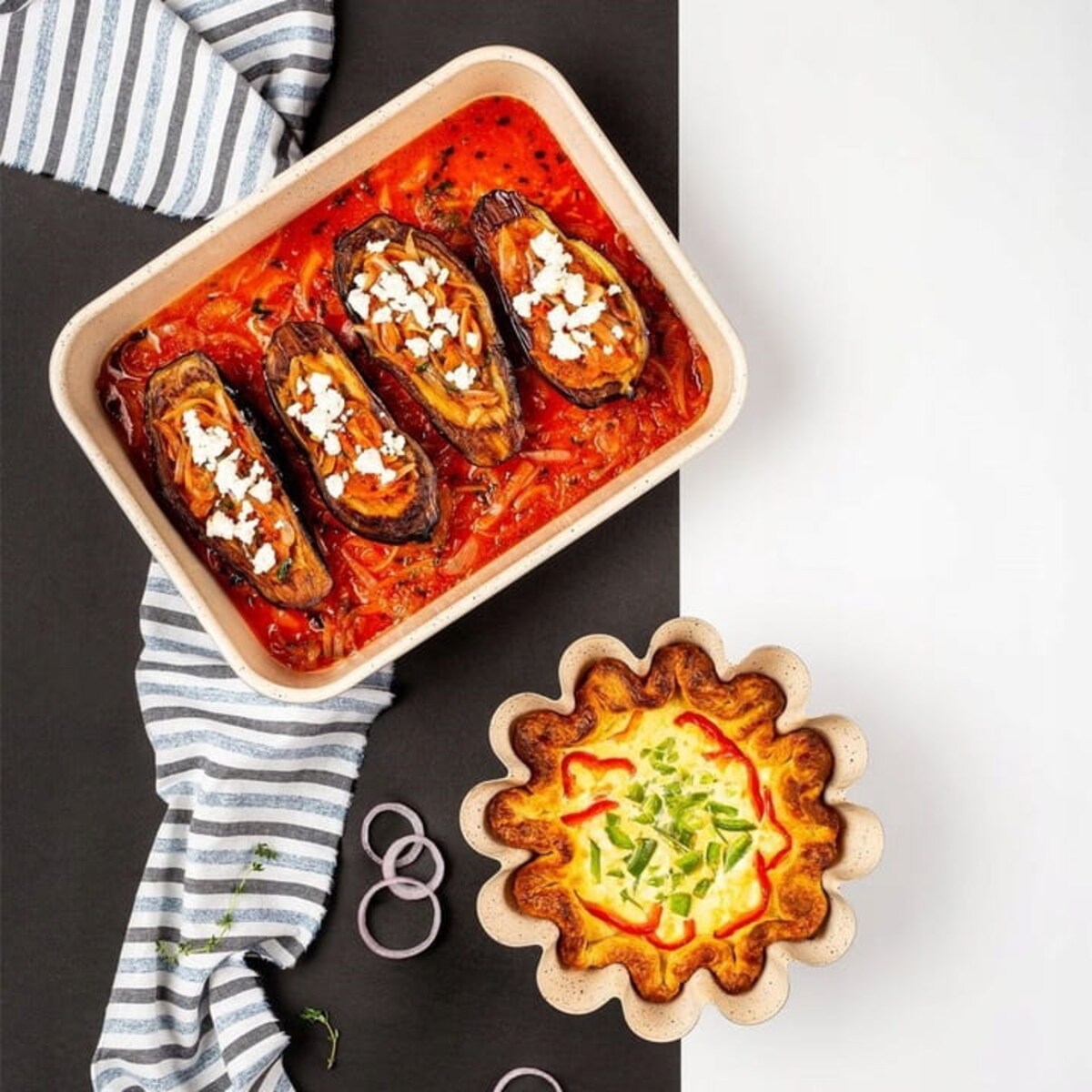 Forma Granitowa Foremka na Babkę do Pieczenia Babki Ciastka metalowa 23 cm