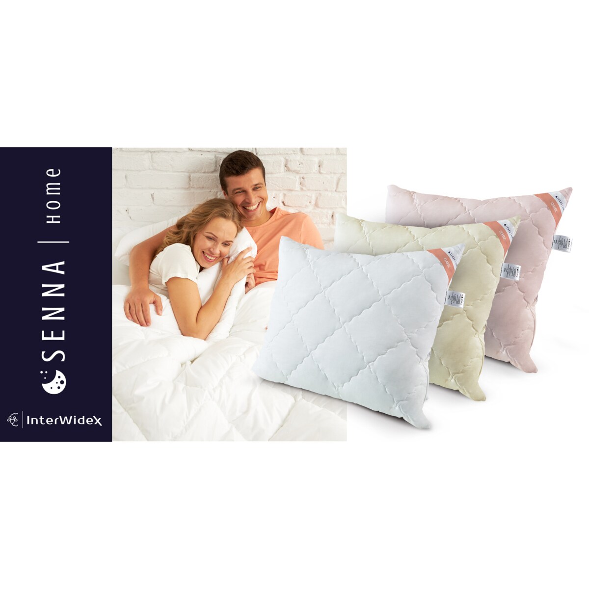 Poduszka regulowana 70x80 CLASSIC COMFORT Różowa