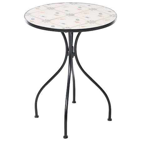 Stolik bistro CARONA 60 cm 60 cm Metal Czarny