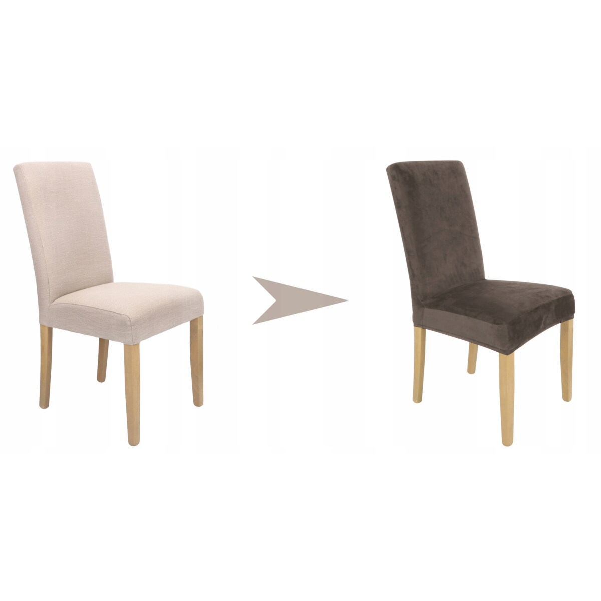 POKROWIEC NA KRZESŁO KAKAOWY BRĄZ WELUR ELASTYCZNY [21WK]