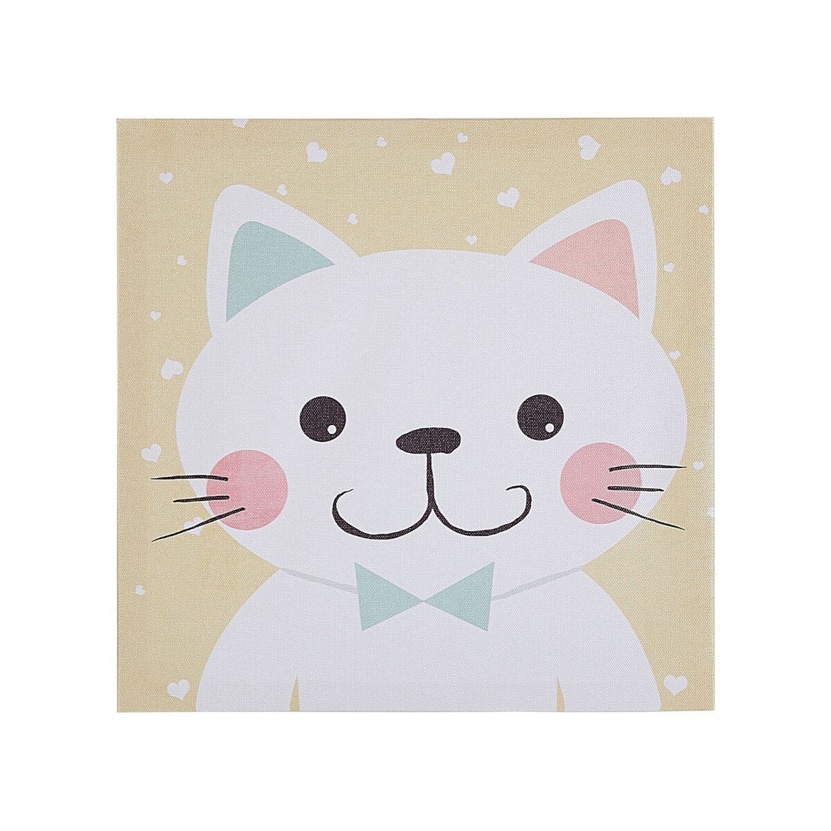 Zestaw 4 obrazów na płótnie zwierzęta 30 x 30 cm kolorowy BOMBI