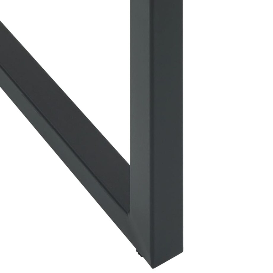 vidaXL Stołki barowe, 4 szt., czarne, 38x38x80 cm, malowana stal