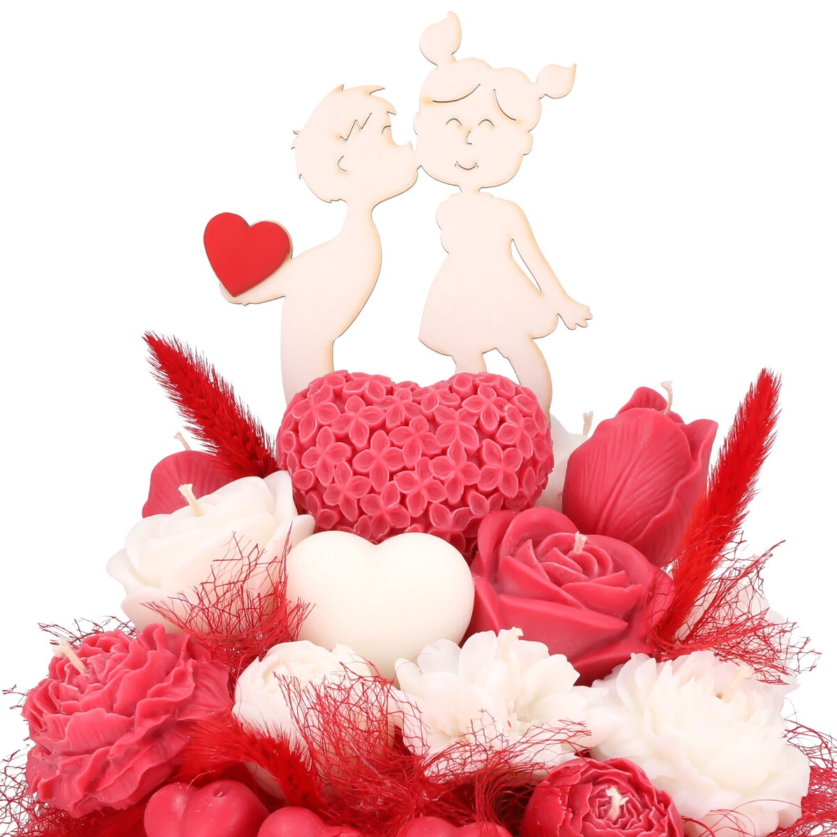 Świeca sojowa ZAPACHOWA bukiet FLOWERBOX handmade prezent CANDELA ENCANTADA