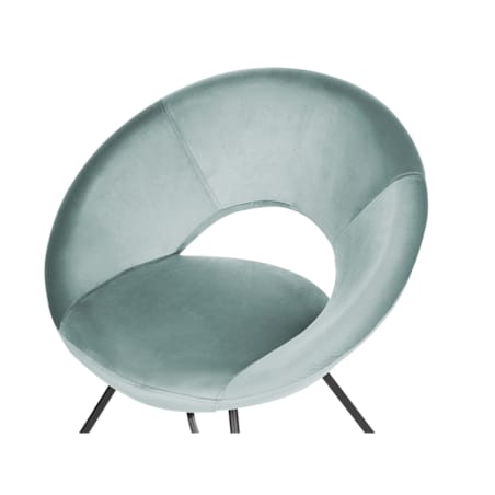 Krzesło welurowe miętowe RACHEL