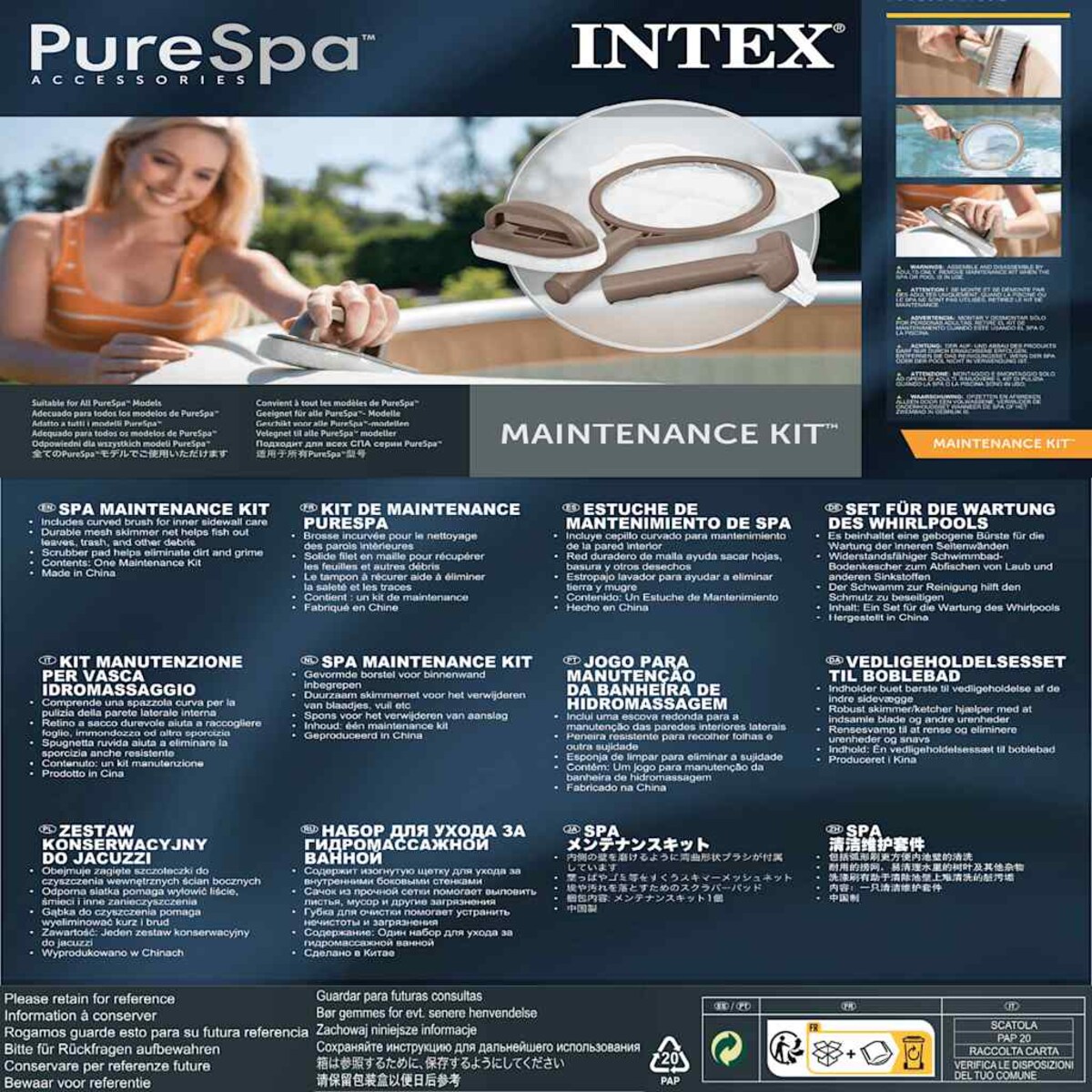 Intex Zestaw do czyszczenia spa, 28004