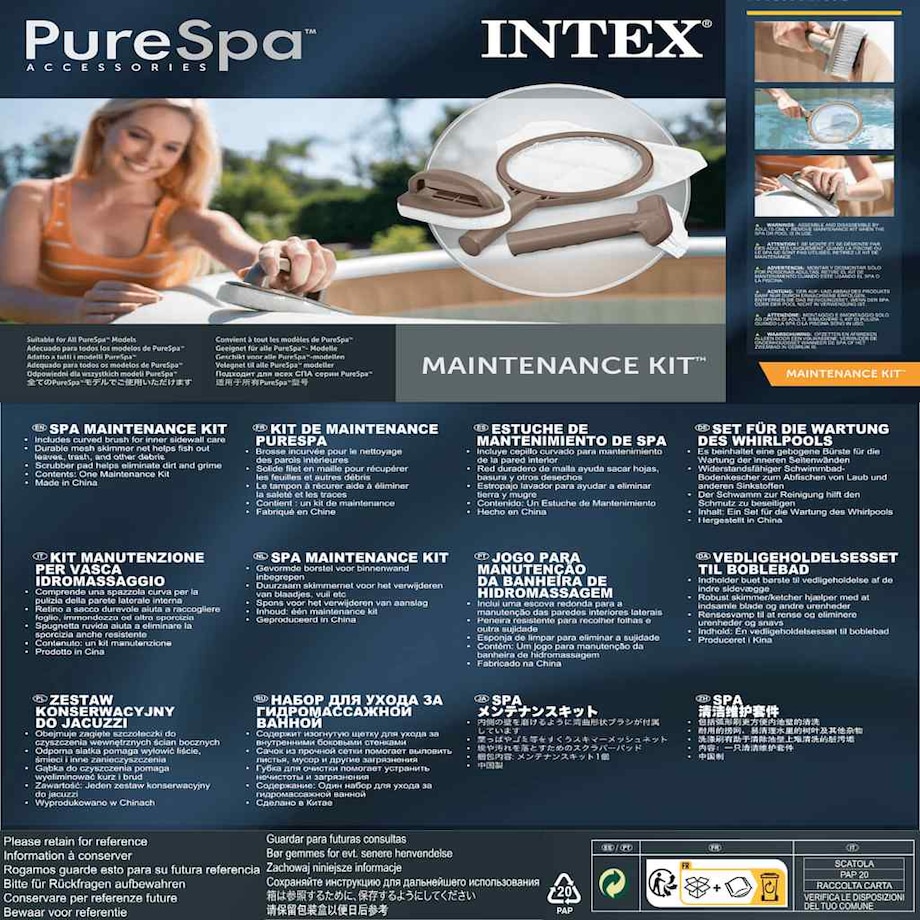 Intex Zestaw do czyszczenia spa, 28004
