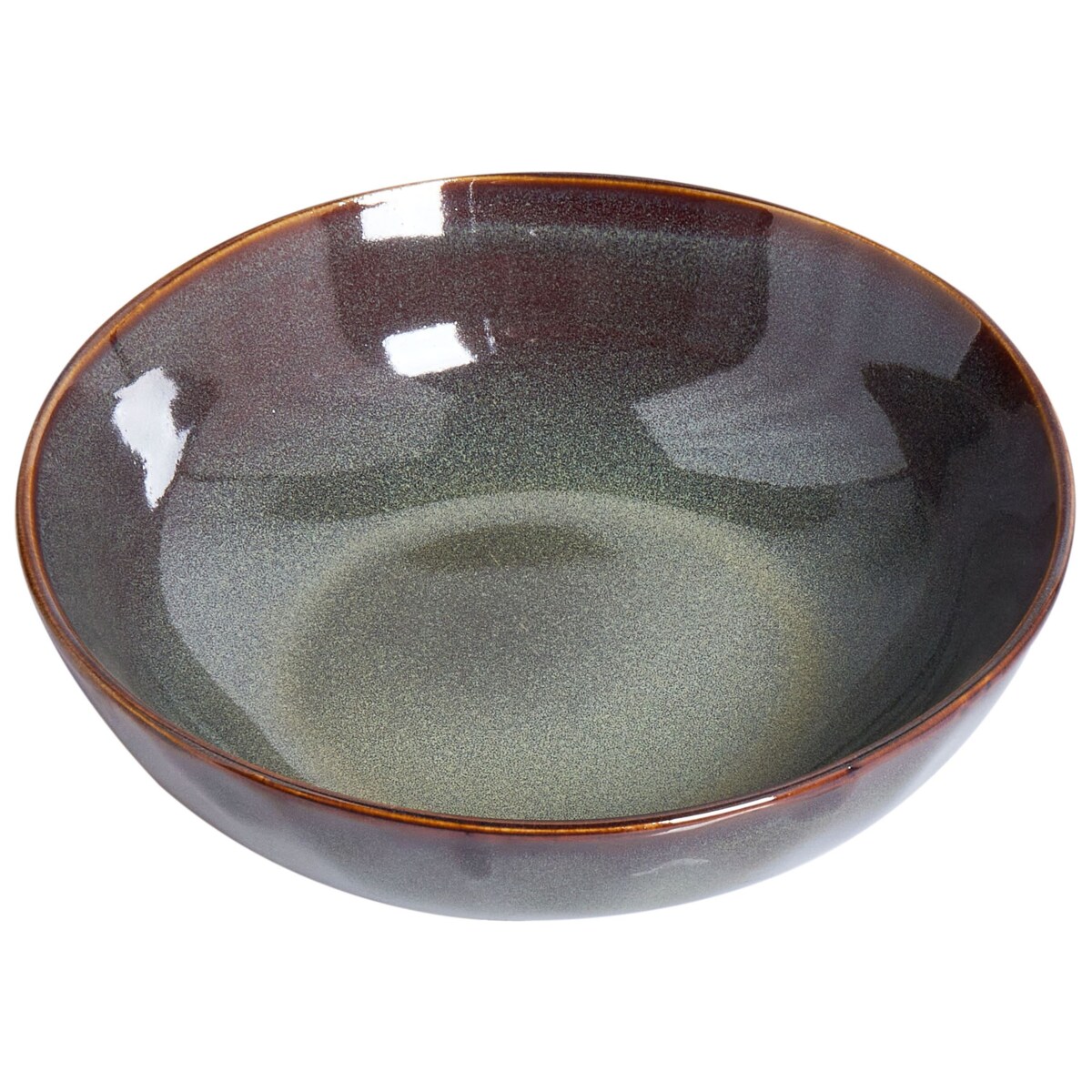 Zestaw 4 głębokich talerzy THYME Kamionka Ciemnozielony