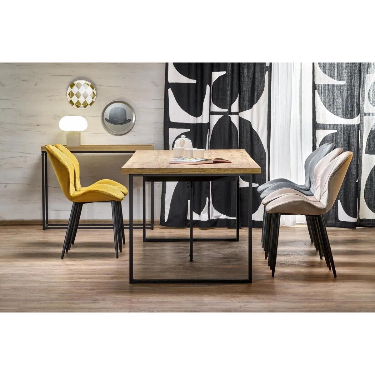 Krzesło tapicerowane K538 VELVET beżowe