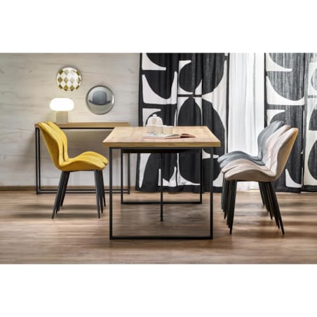 Krzesło tapicerowane K538 VELVET beżowe