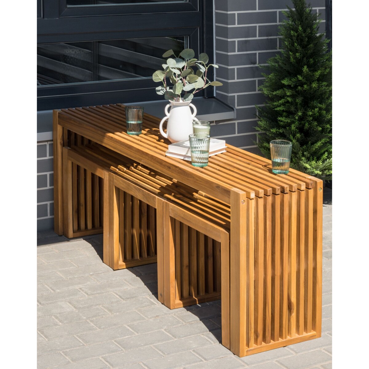 Krzesło ogrodowe Drewno Jasne drewno BELLANO