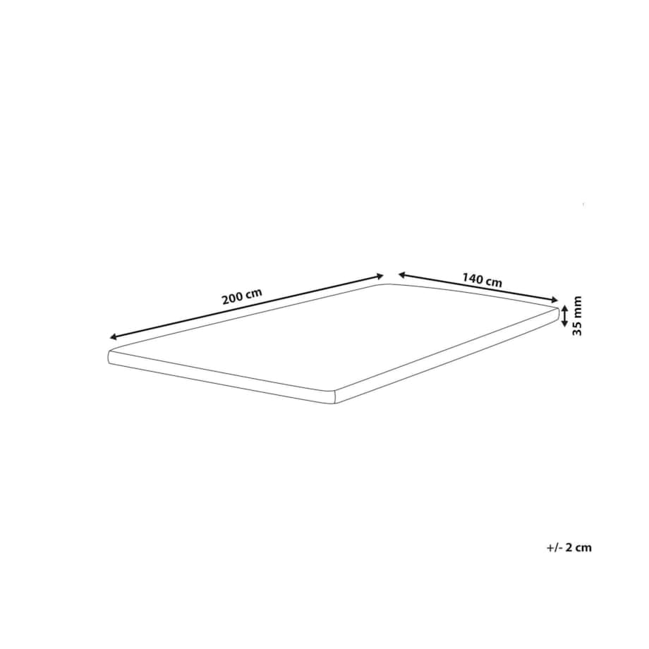 Materac nawierzchniowy topper piankowy 140 x 200 cm RESTFUL