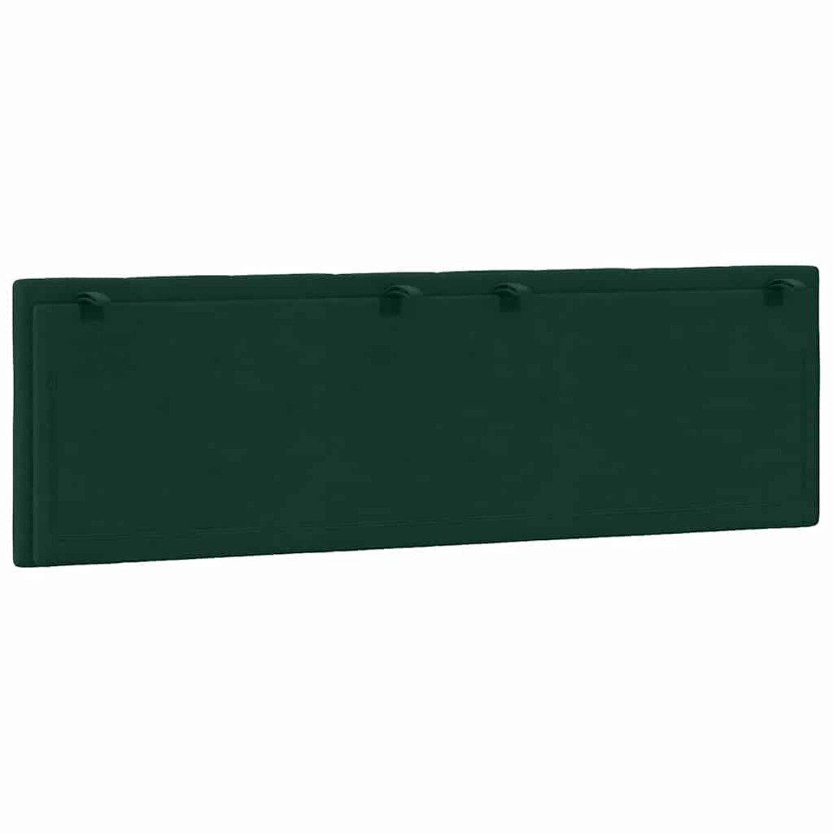 vidaXL Poduszka na wezgłowie, Hanko, ciemnozielona, 160 cm, aksamitna