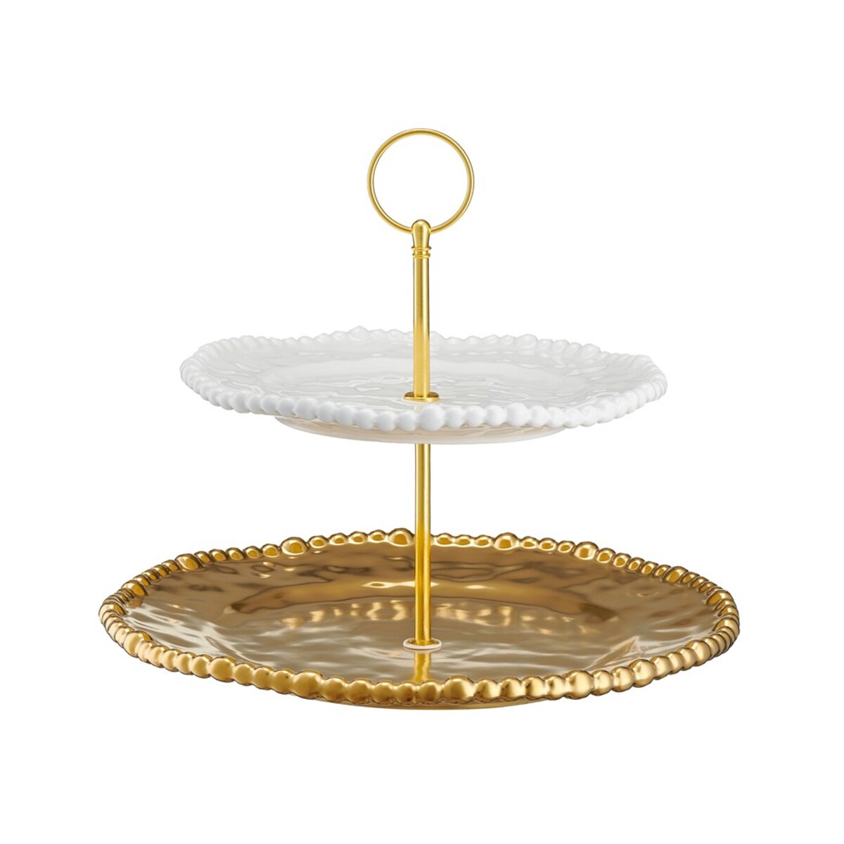 VILLA ITALIA Etażerka porcelanowa Patera piętrowa 26,5 cm MESTIERE