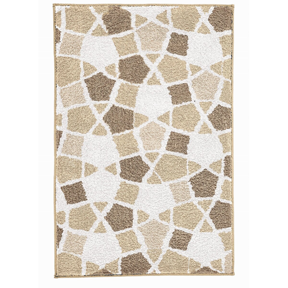 Kleine Wolke Sintra Dywanik łazienkowy mozaika 70x120 cm macadamia beż brąz