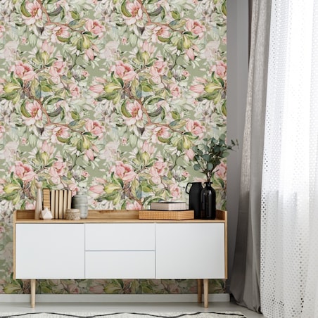 Tapeta Wiosenne Kwiaty Malowane Akwarelą