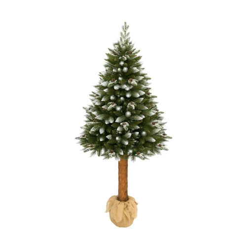 Choinka sztuczna Świerk ośnieżony z gałązkami PE na pniu