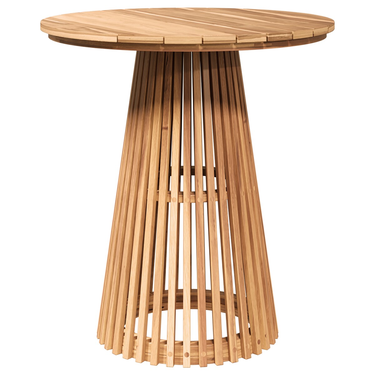 vidaXL Stół do ogrodu Ø70x75 cm z litego drewna tekowego