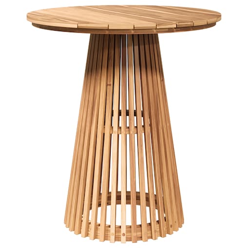 vidaXL Stół do ogrodu Ø70x75 cm z litego drewna tekowego