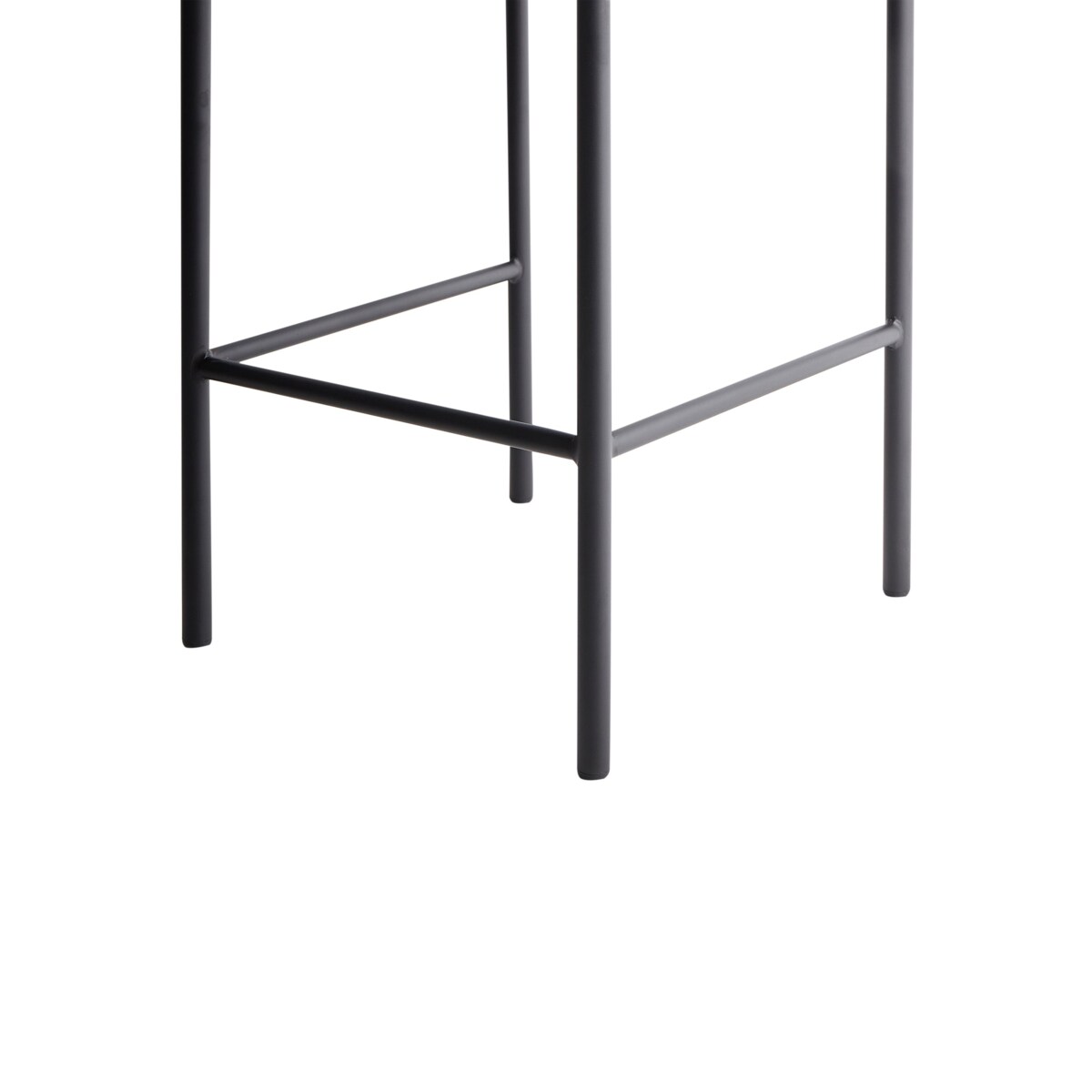 Zestaw 2 krzeseł barowych AMAYA Beżowoszary