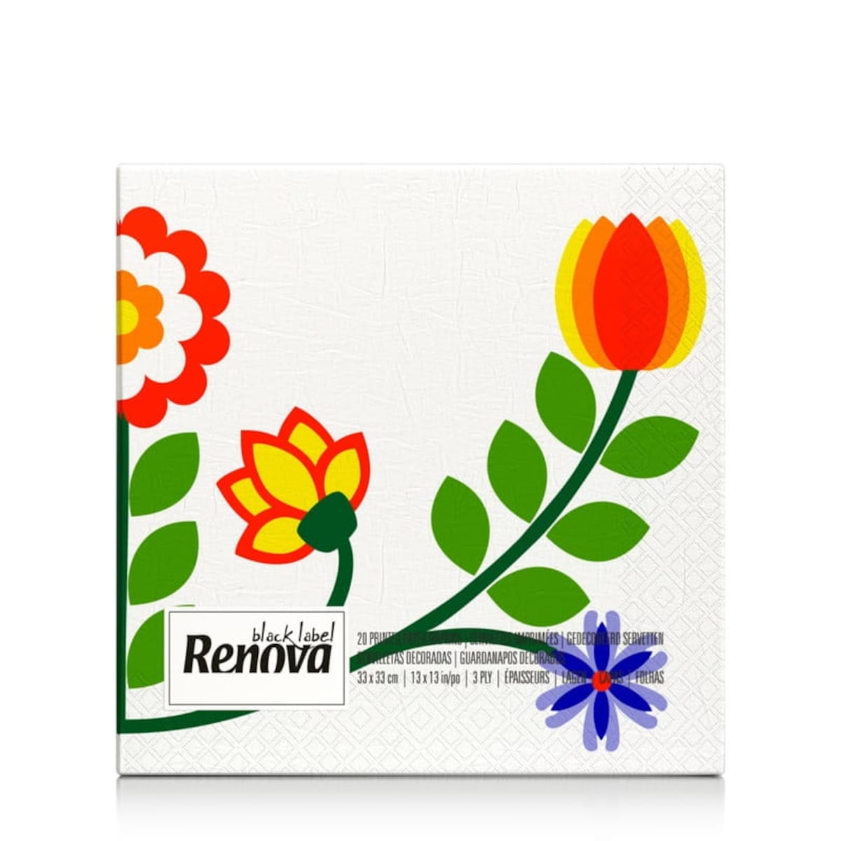 Serwetki papierowe Renova Folk Flowers 20 szt