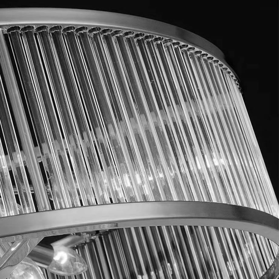 Lampa sufitowa wisząca kryształowa chrom 8xE14 APP1563-8CP