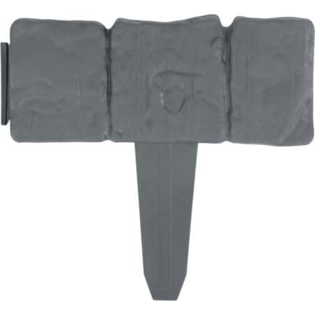 Palisada ogrodowa obrzeże ogrodowe trawnikowe szare Plonos tworzywo płotek 250 cm