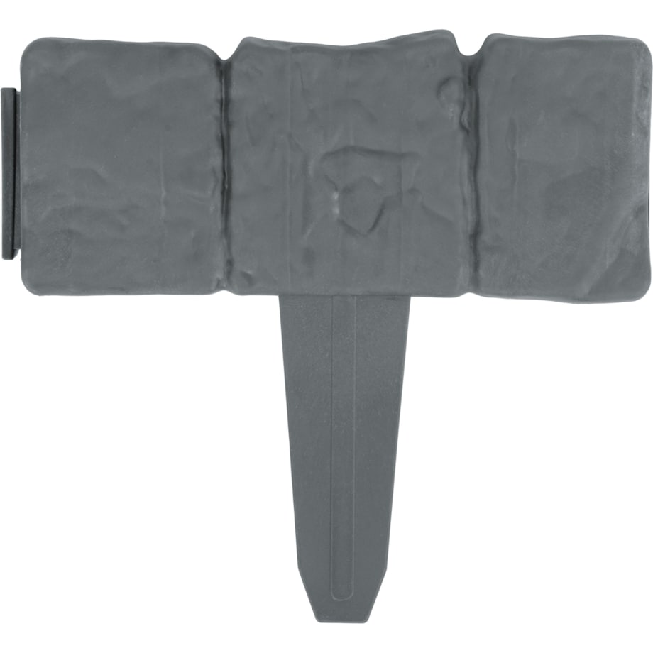 Palisada ogrodowa obrzeże ogrodowe trawnikowe szare Plonos tworzywo płotek 250 cm