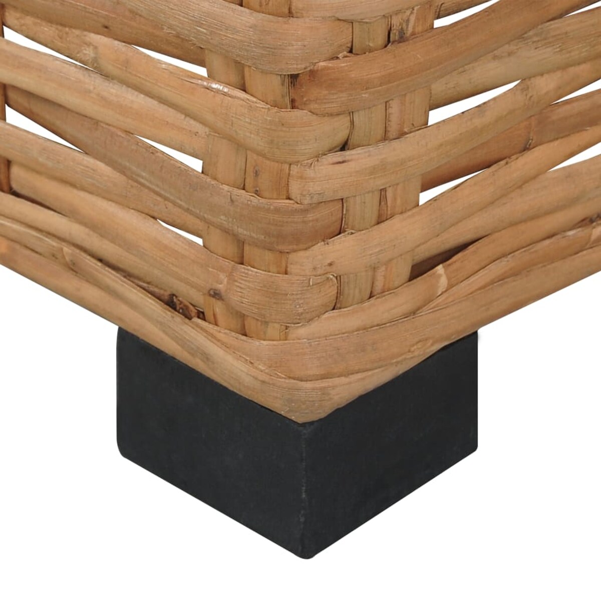 vidaXL Sofa bez podłokietników, z poduszkami, naturalny rattan