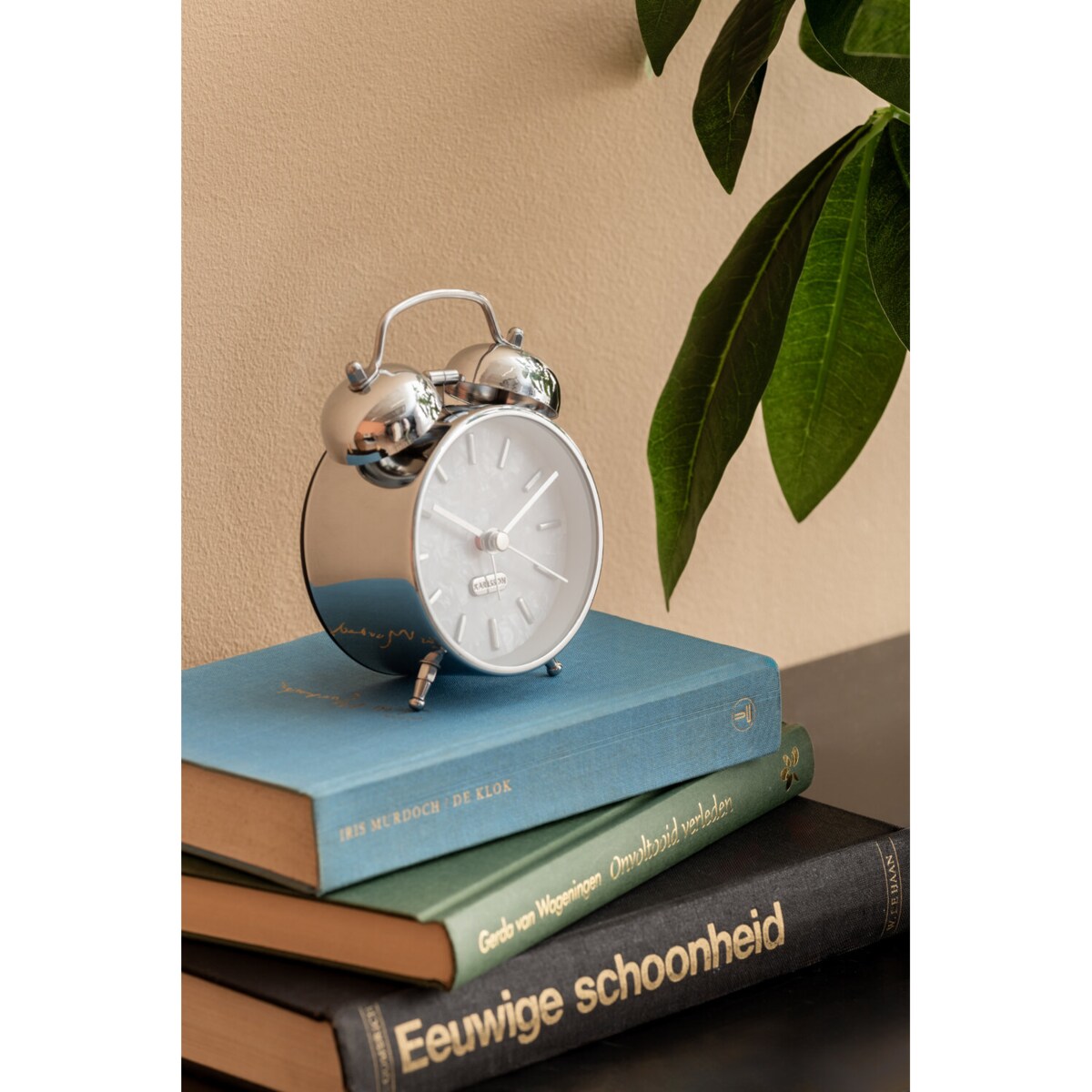 Budzik retro PEARL GLOW, Ø 8 cm