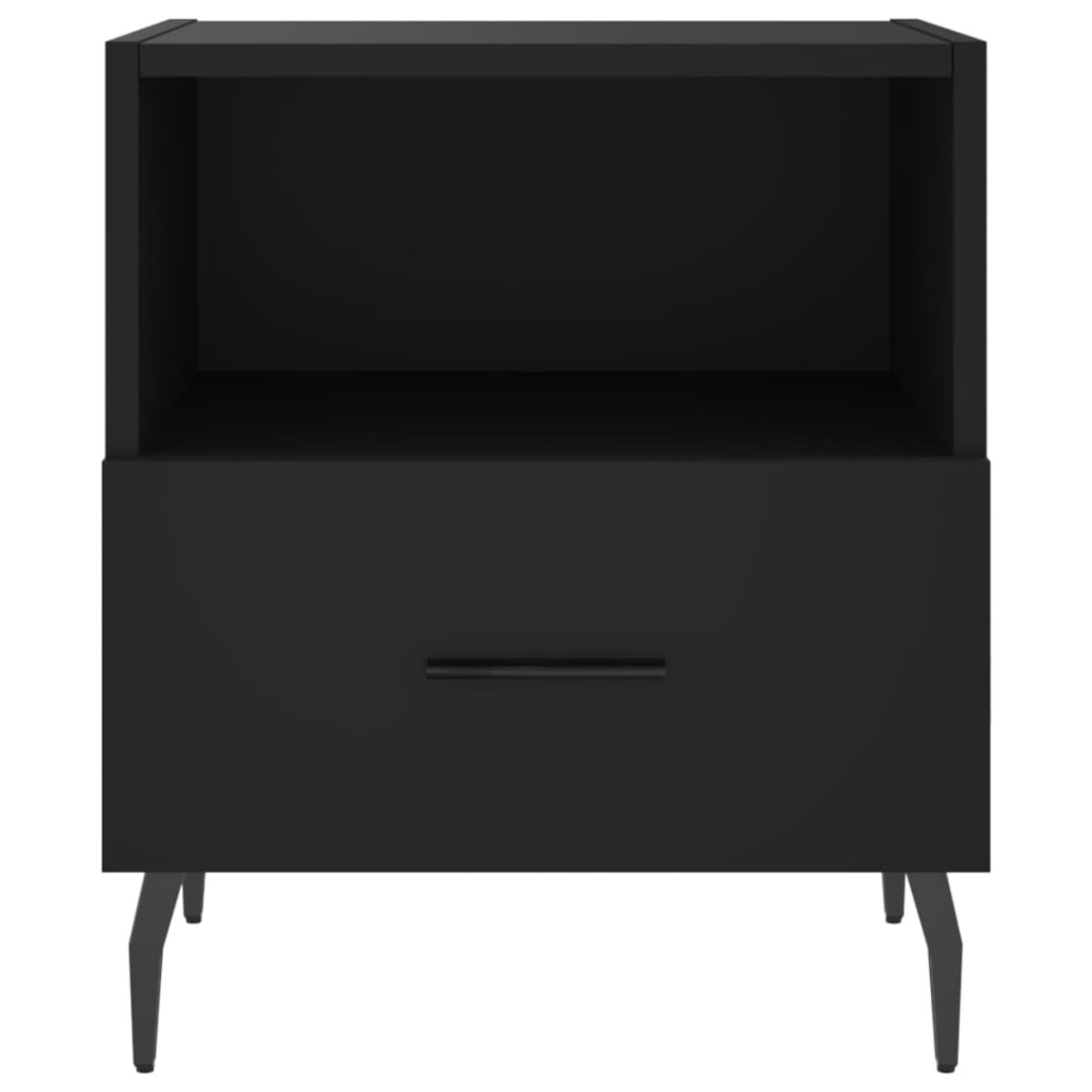 vidaXL Szafki nocne, 2 szt., czarne, 40x35x47,5 cm