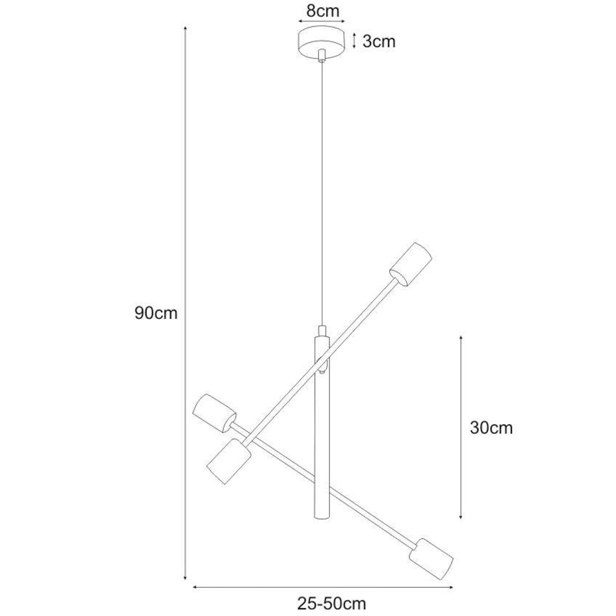 Lampa wisząca K-4750 z serii CAMARA